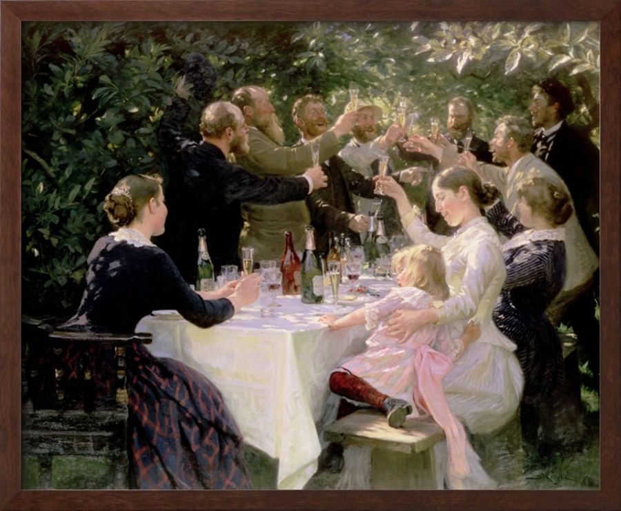 Hip Hip Hurrah Artists Party at Skagen, 1888 - Peder Severin Kroyer Painting On Canvas